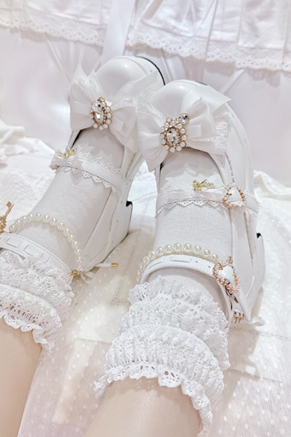 Sweet Girly Lace-up Shoes