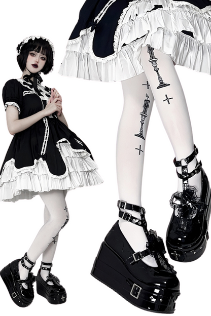 Gothic Cross Lolita Shoes