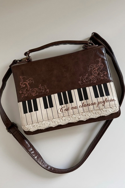 Literary Piano Shoulder Bag