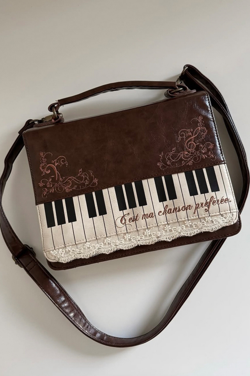 Literary Piano Shoulder Bag