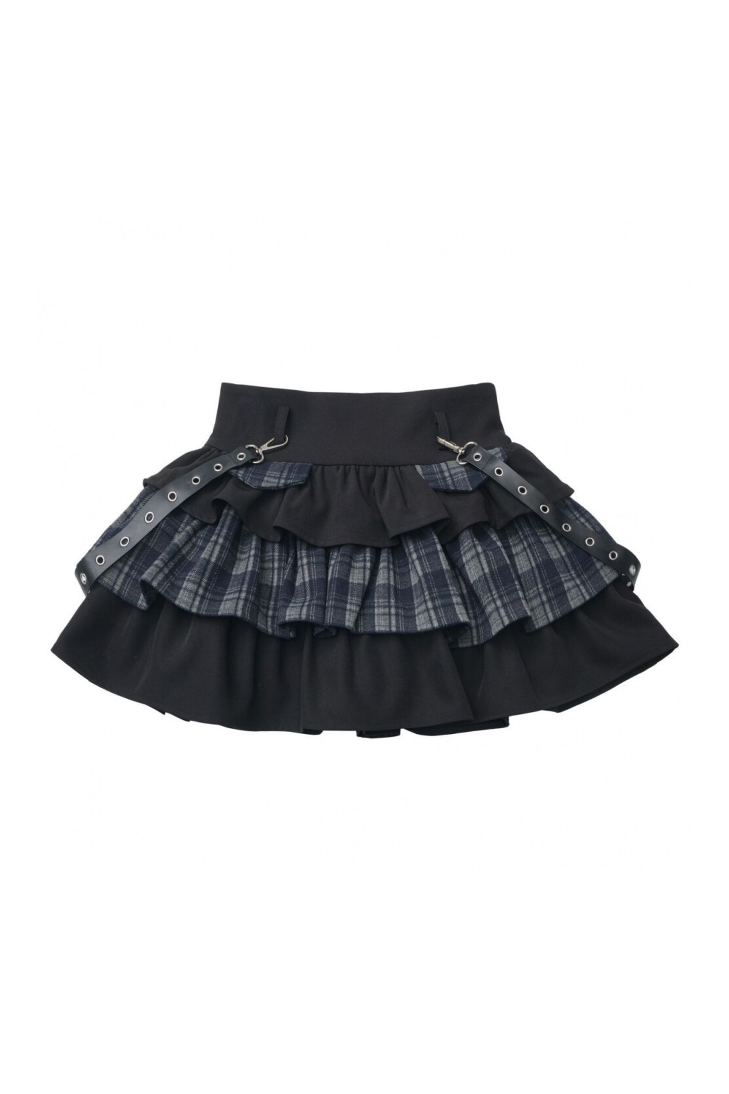 Cat Ear Jacket + Tiered Skirt + Top + Striped Leg Warmers