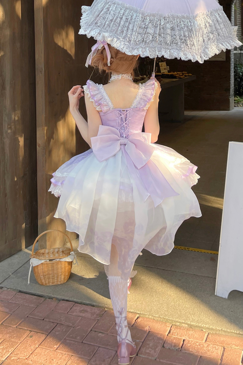 [pre-order] Ballet Style Dress + Hat + Headband + Ribbon Tail