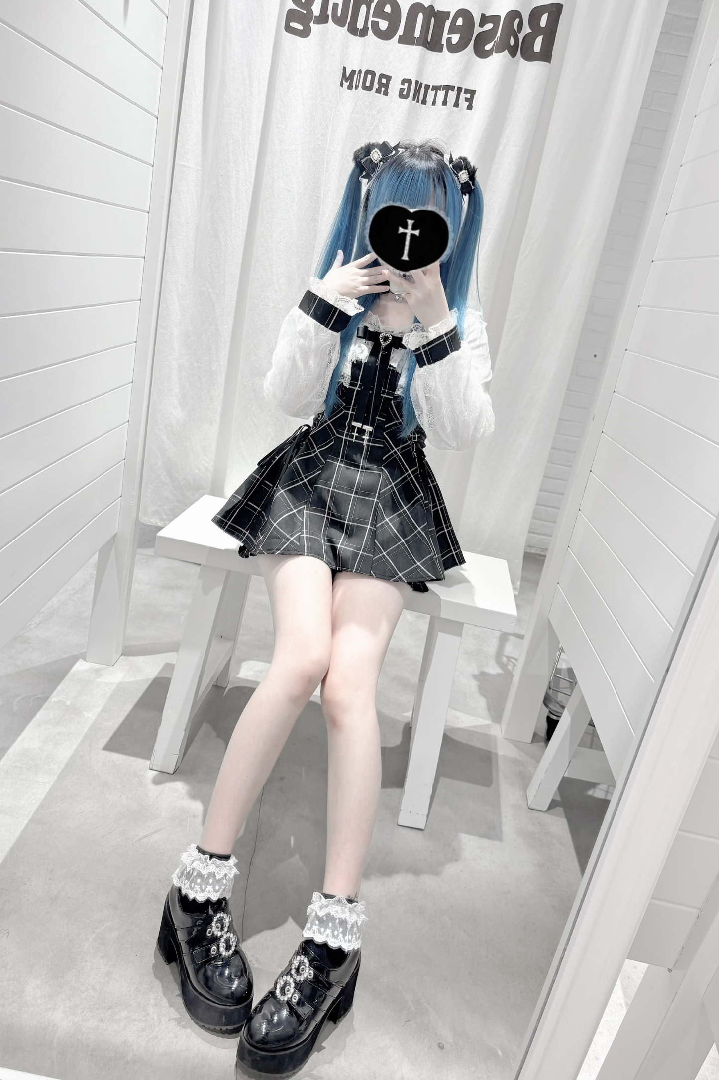 Jirai Ribbon Flare Top + Shorts