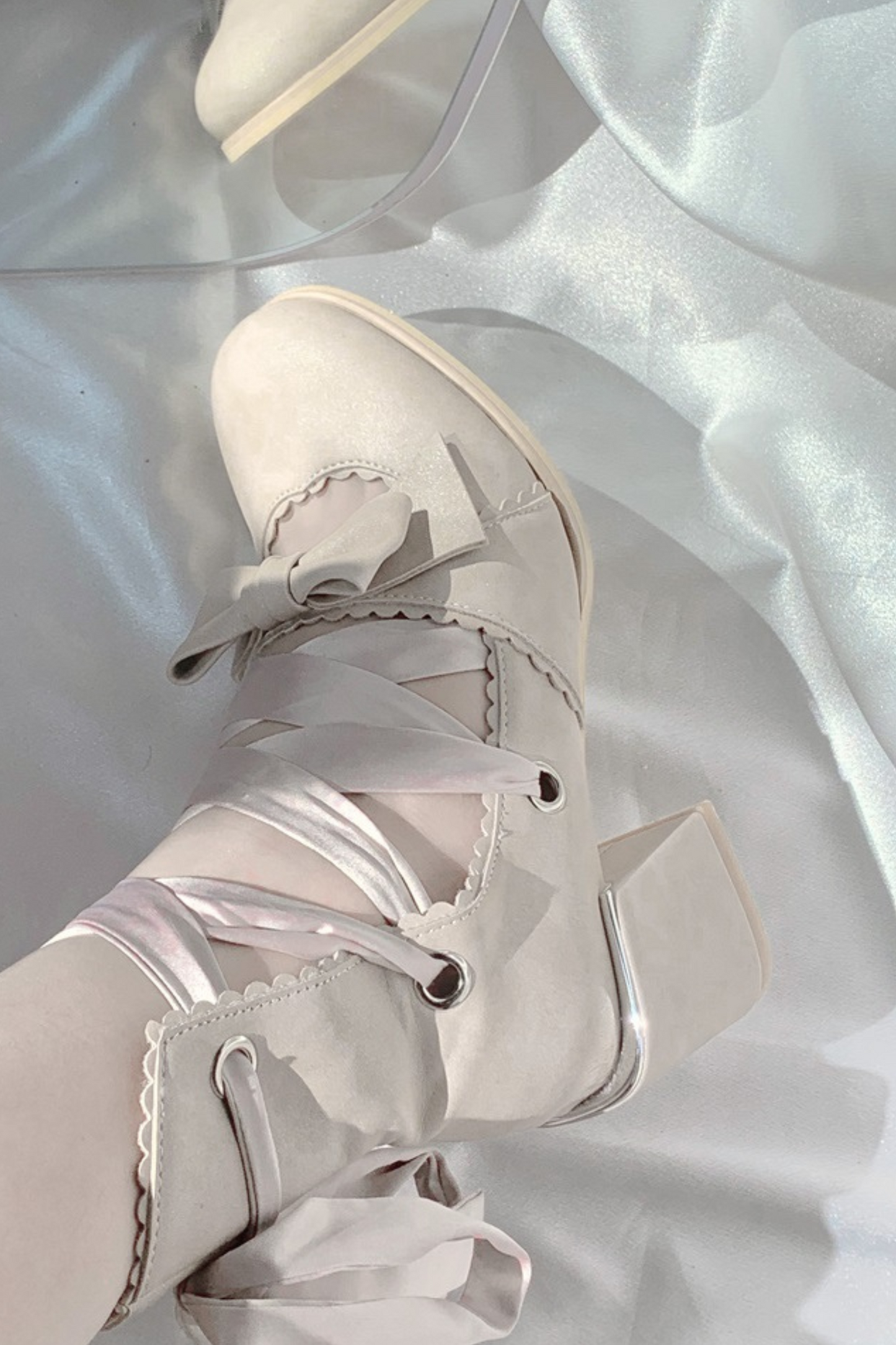 Ribbon Lace-up Lolita Shoes