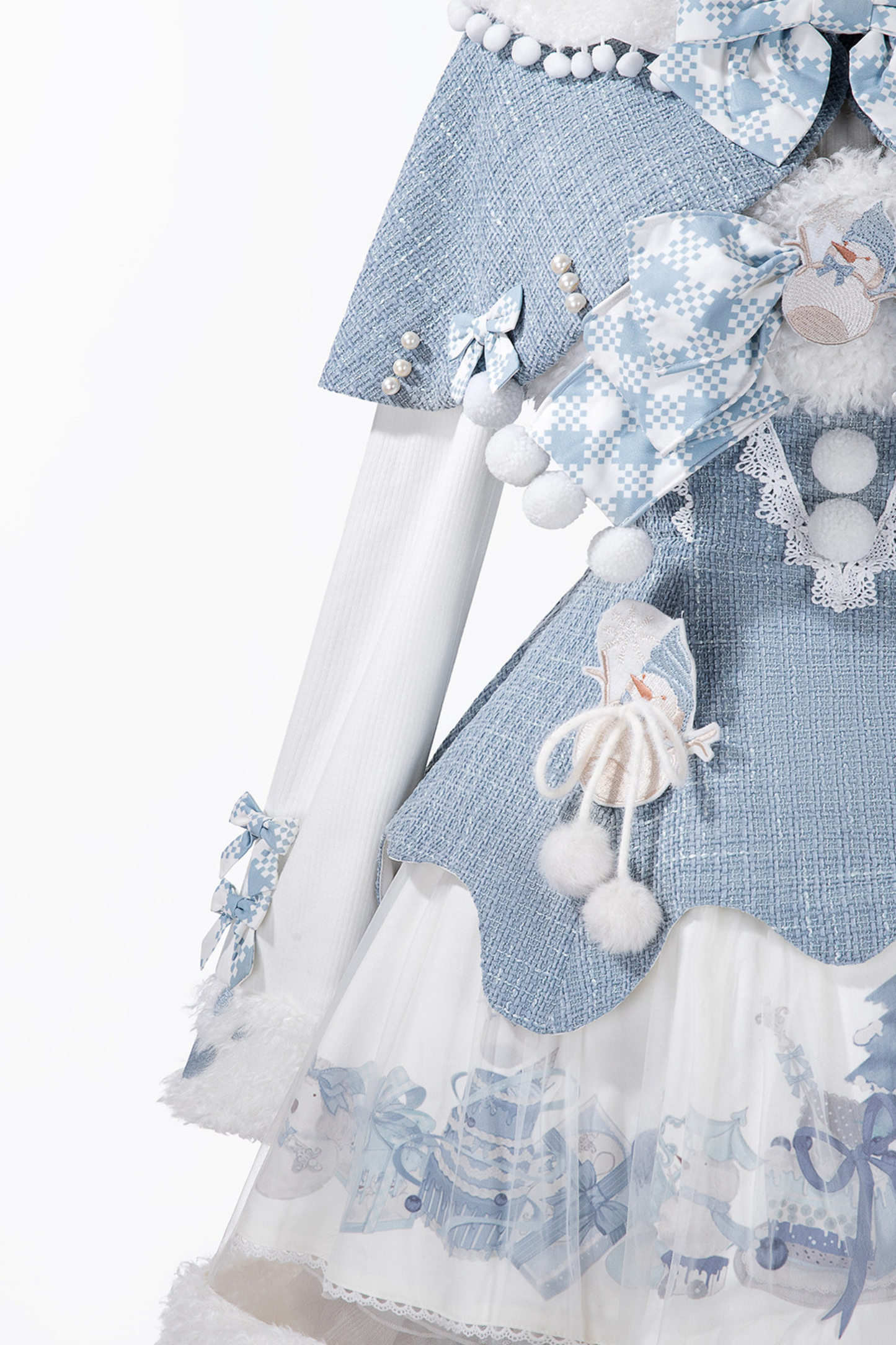 Snow Island Lolita Dress + Top + Shawl
