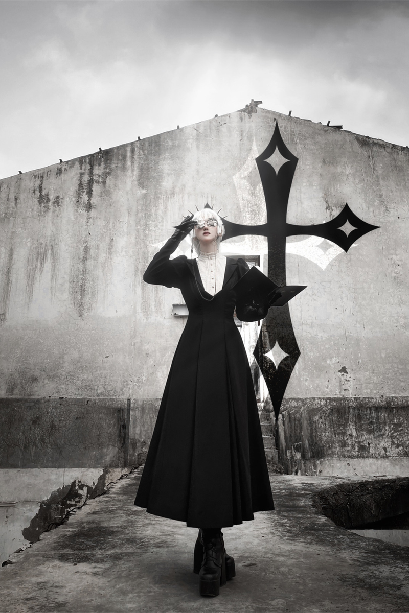 Gothic Flared Long Lolita Dress