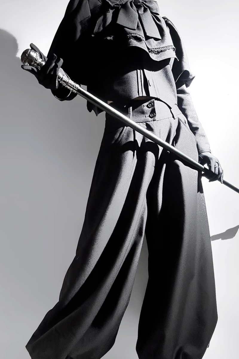 Retro Gothic Lolita Jacket + Pants