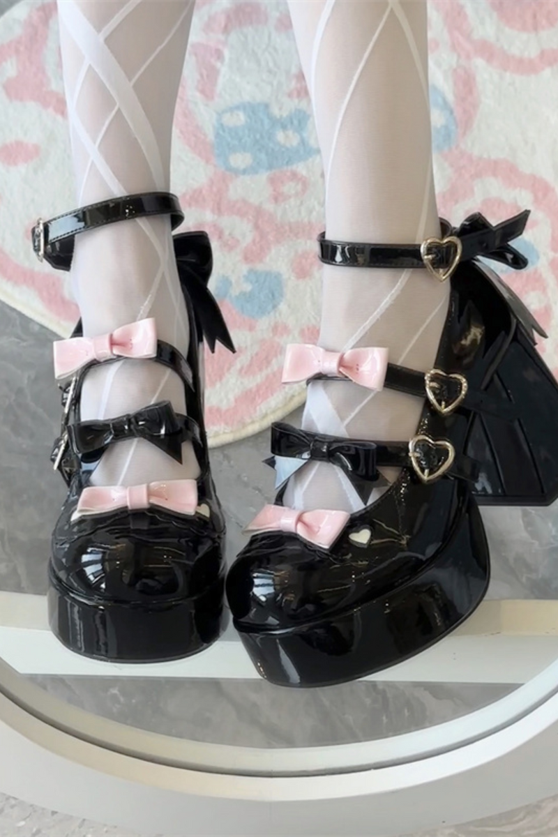 Biscuit Lolita Ribbon Shoes