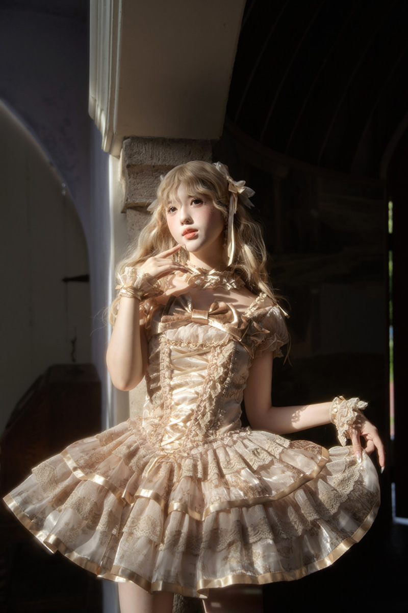 [pre-order Deadline: April 3] Gilded Fantasy Lolita Dress + Jumper Skirt