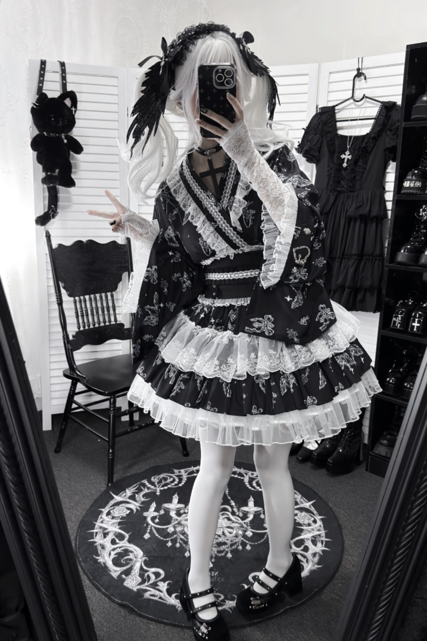 Galaxy Dark Lace Dark Kawaii Yukata
