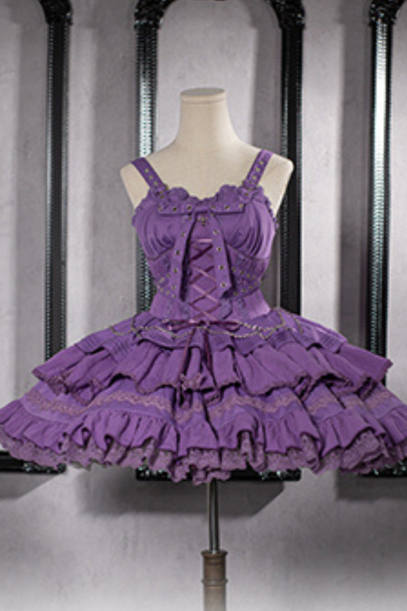 Contrast Cross Jsk Gothic Lolita Dress