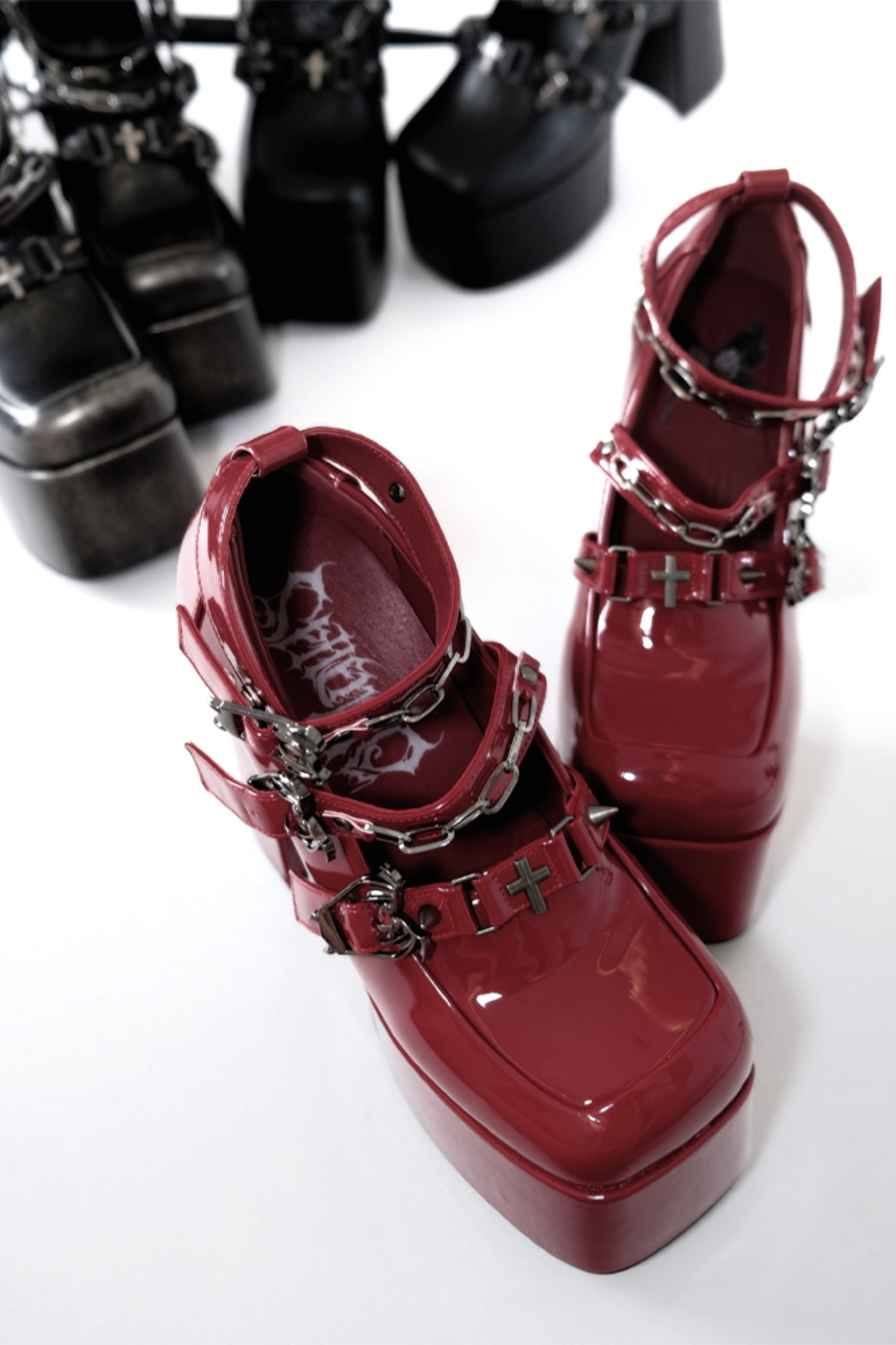 Cross Butterfly Punk High Heels