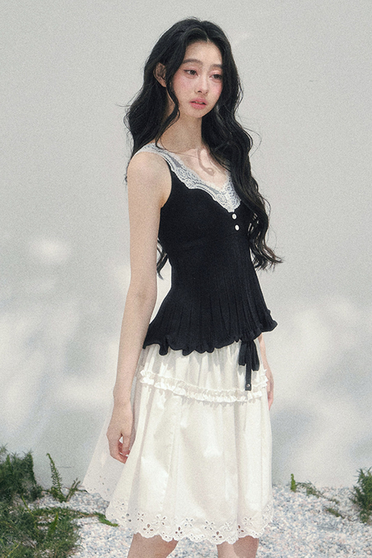 French Lace Jacket + Camisole