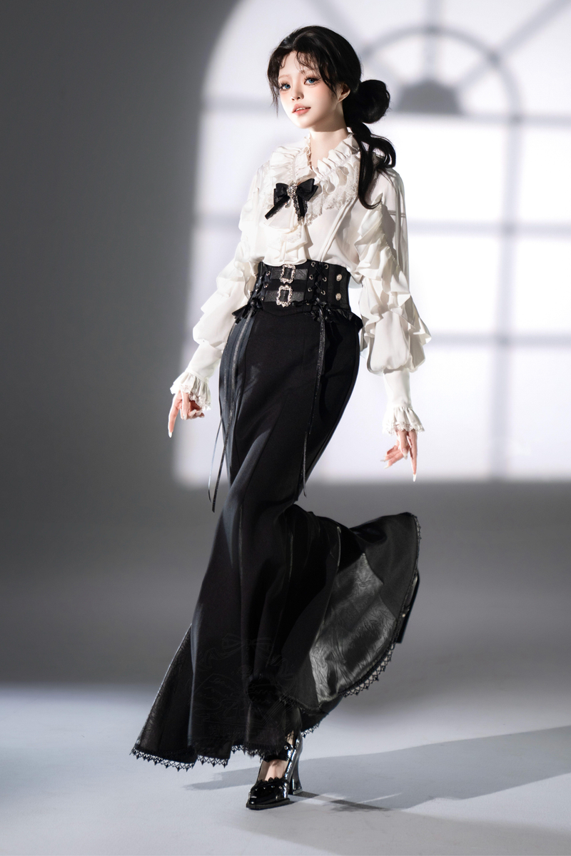 [pre-order Deadline: March 16] Classical Lolita Shirt + Asymmetrical Skirt + Fishtail Skirt + Shorts
