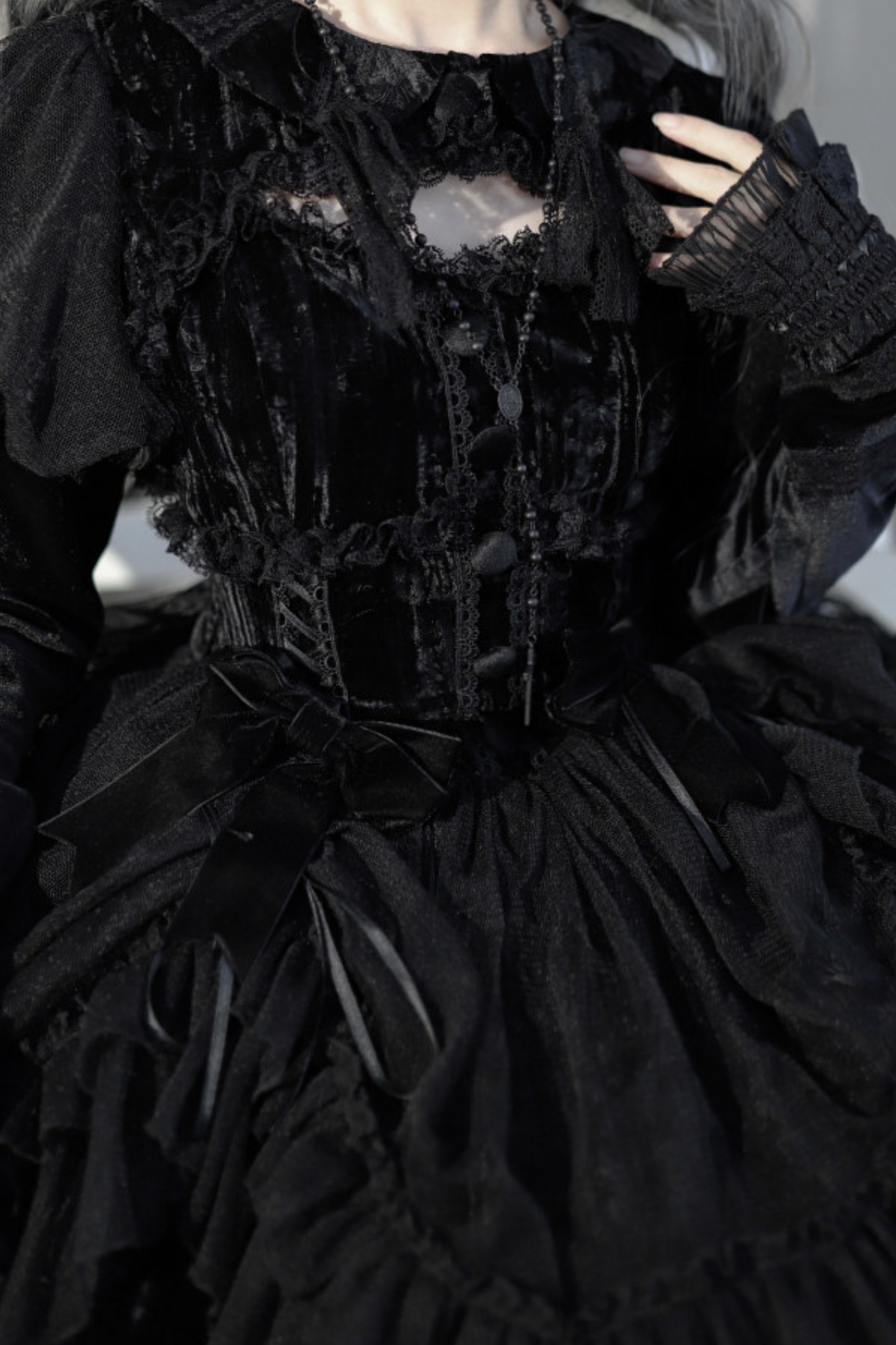 Gothic Doll Lolita Dress + Short Jacket