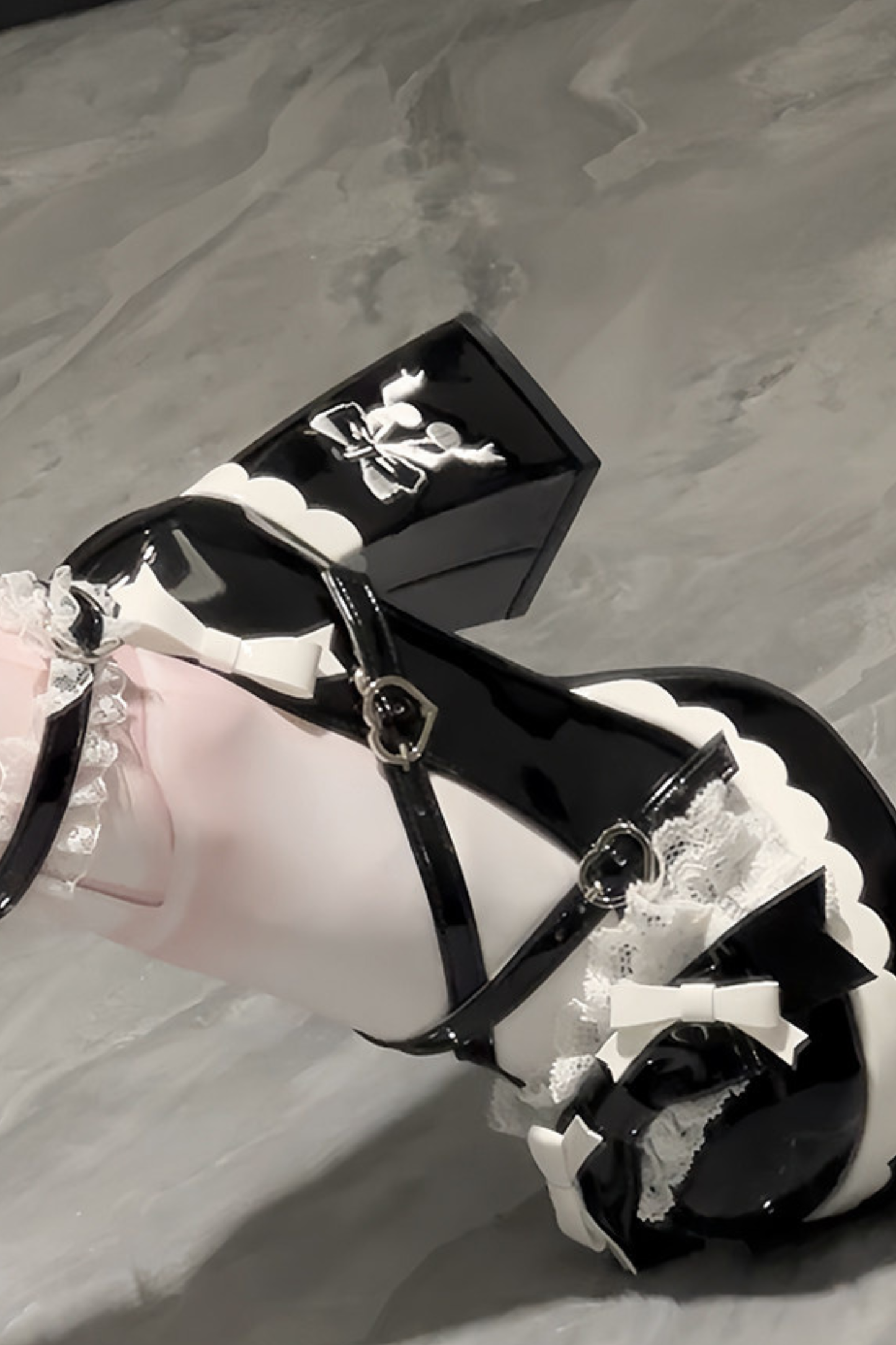 Sweet Lace Ribbon Lolita Shoes