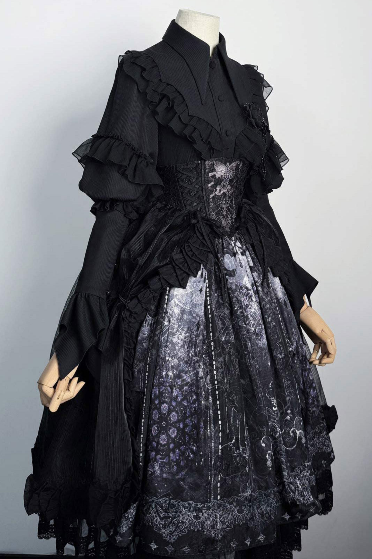 Gothic Lolita Jumper Skirt + Jacket + Skirt + Shirt + Corset + Accessories
