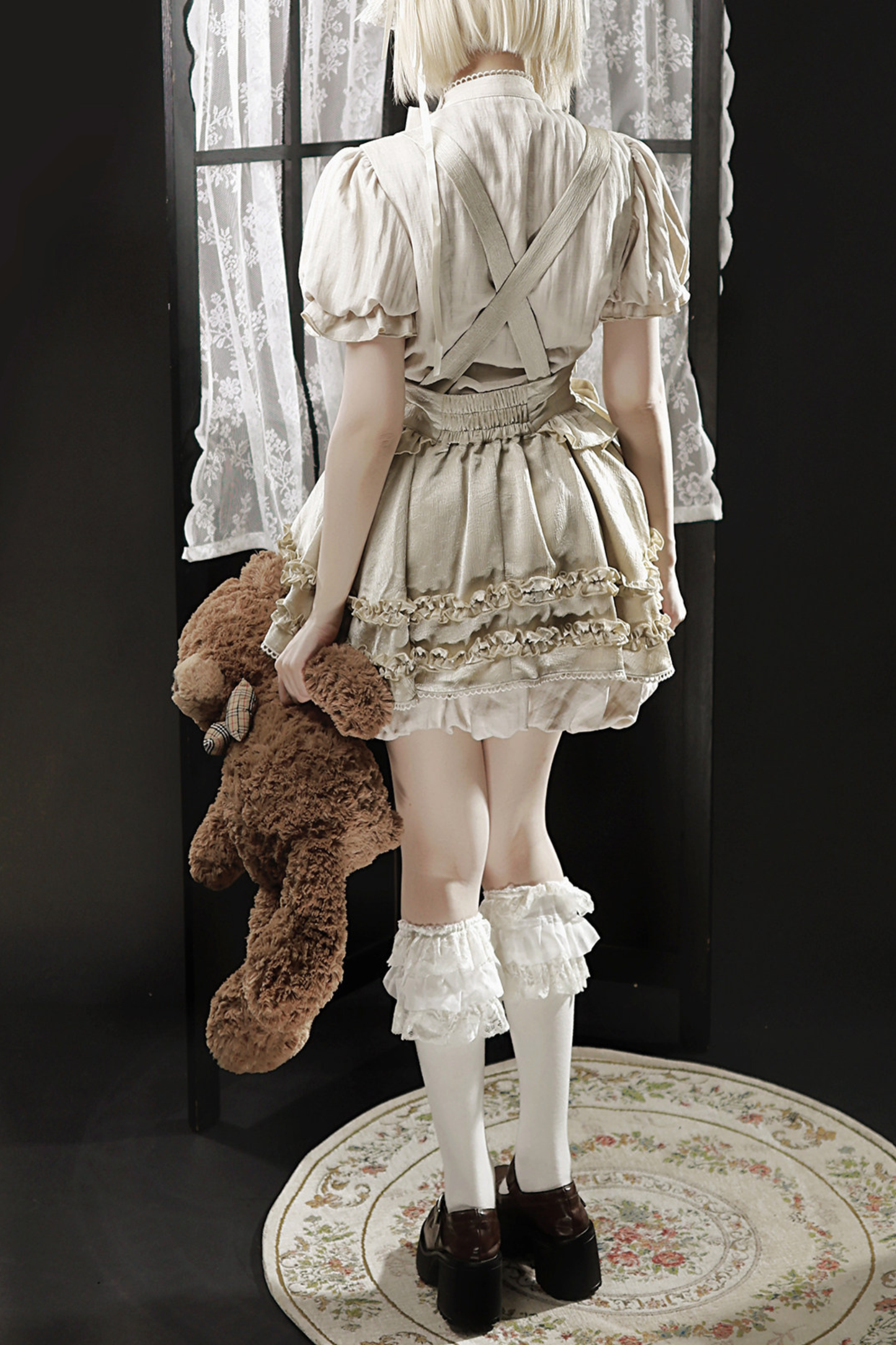 Antique Lolita Top + Suspender Skirt
