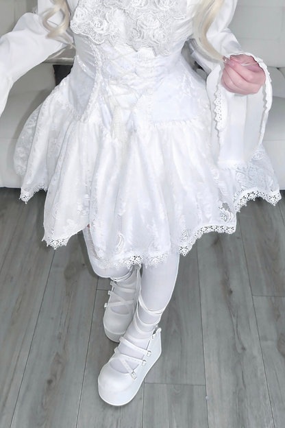 Gothic Top + Lace Skirt