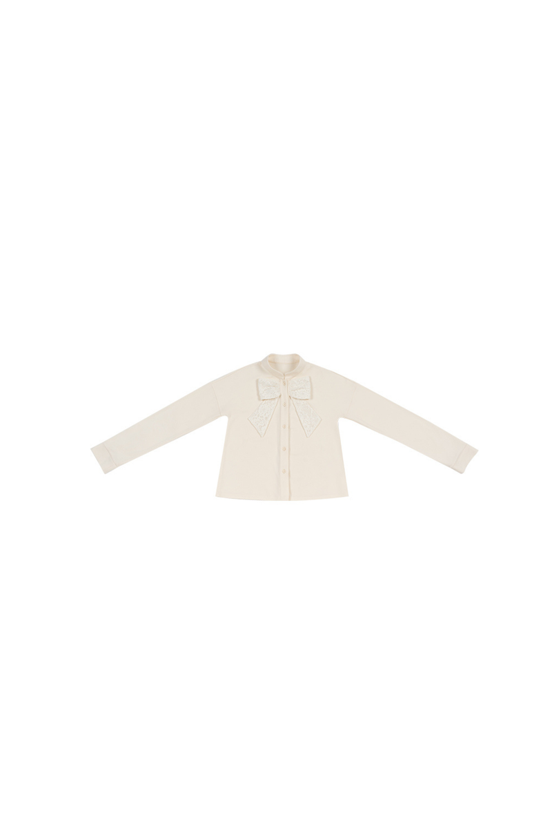 Strawberry Cream Cardigan + Skirt + High Neck Top + Hairpin