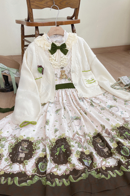 Winery Retro Bear Lolita Dress