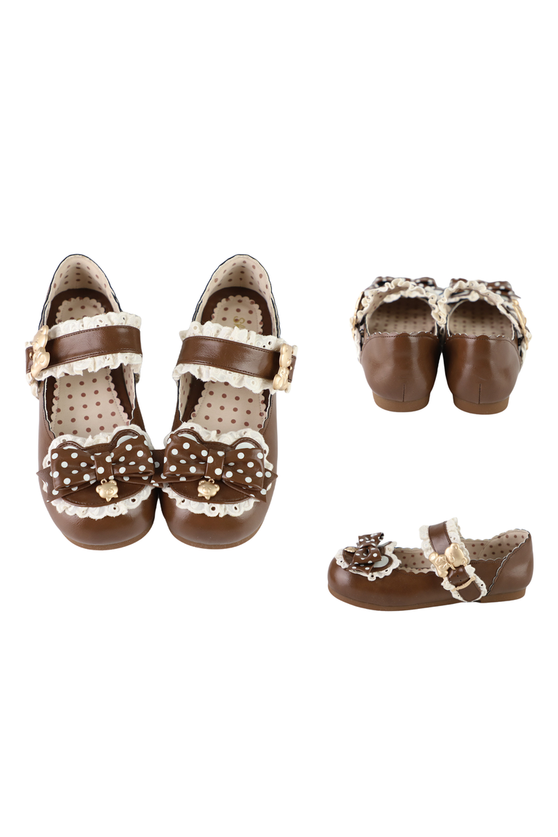 Retro Polka Dot Lolita Shoes