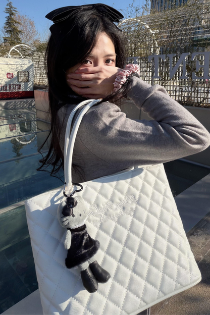 Sweet Quilted Tote Bag