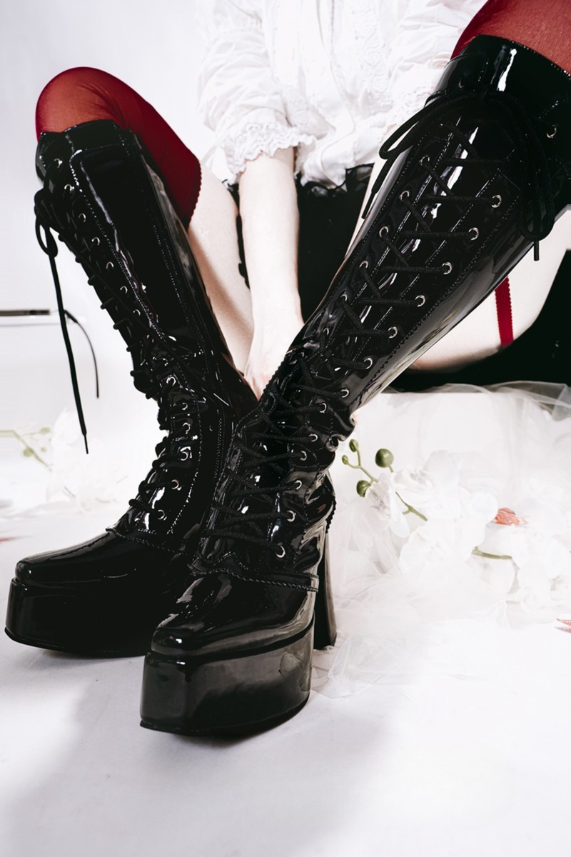 Demon Hunter Night Lace-up Boots