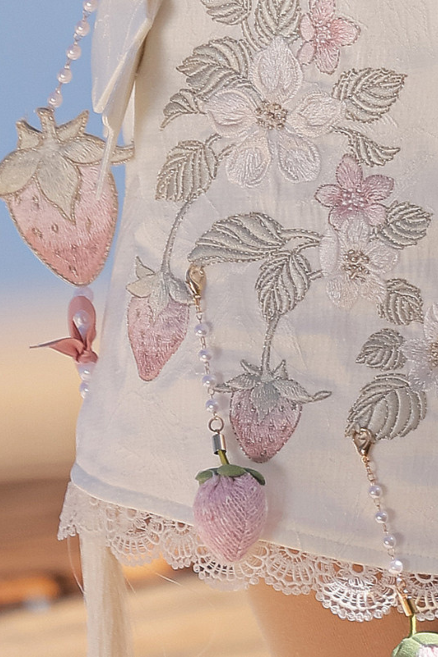 Strawberry Sweet Chinese-style Sleeveless Dress