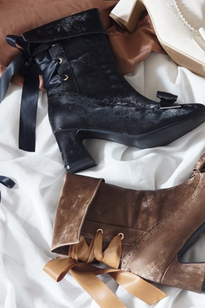 [pre-order] Mid-heel Lolita Boots