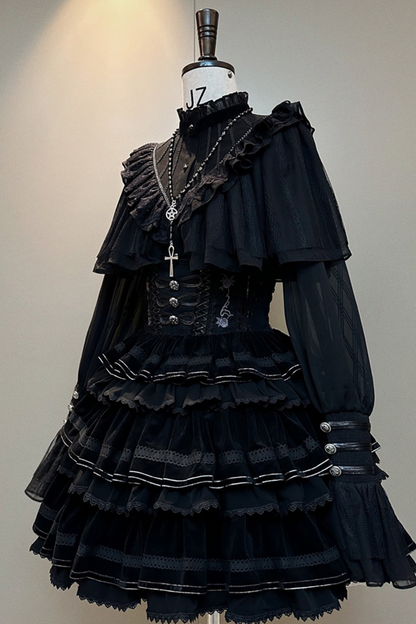 [pre-order] Lolita Shirt + Fishbone Corset Skirt