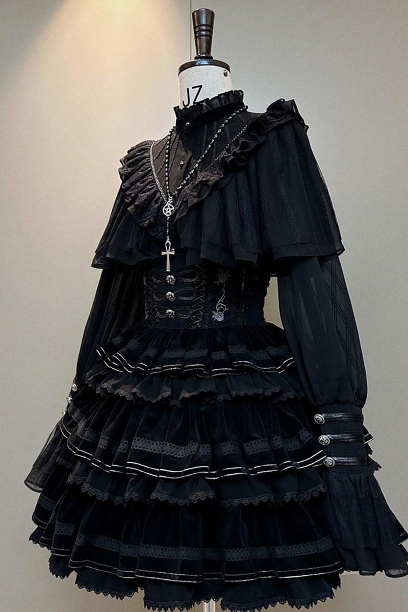 [pre-order] Lolita Shirt + Fishbone Corset Skirt
