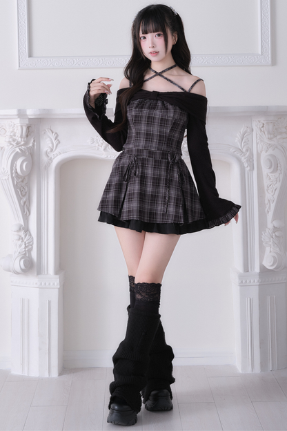 Plaid Sweet Top + Short Skirt
