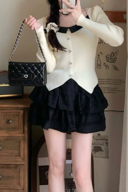 Rhinestone Bow Chain Bag