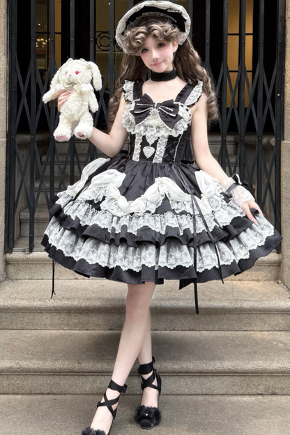 Sweet Ruffle Tiered Lolita Dress