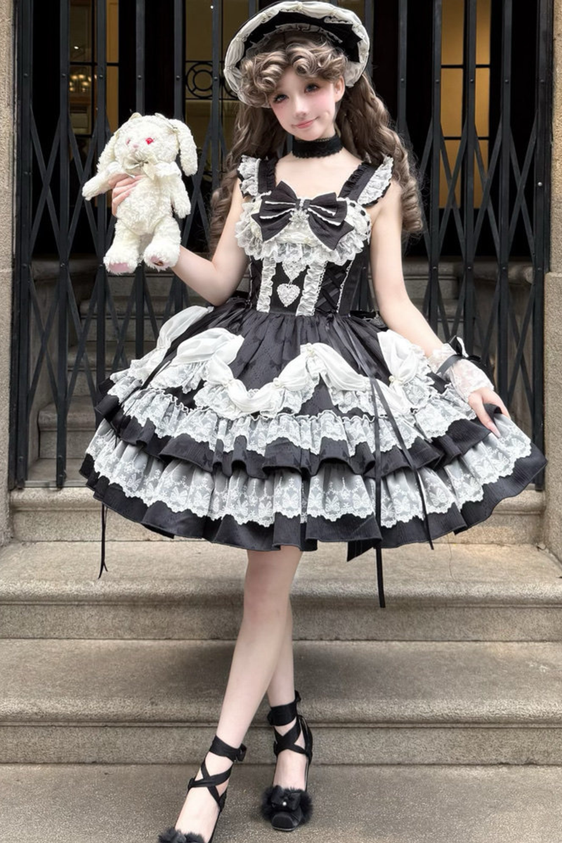 Sweet Ruffle Tiered Lolita Dress