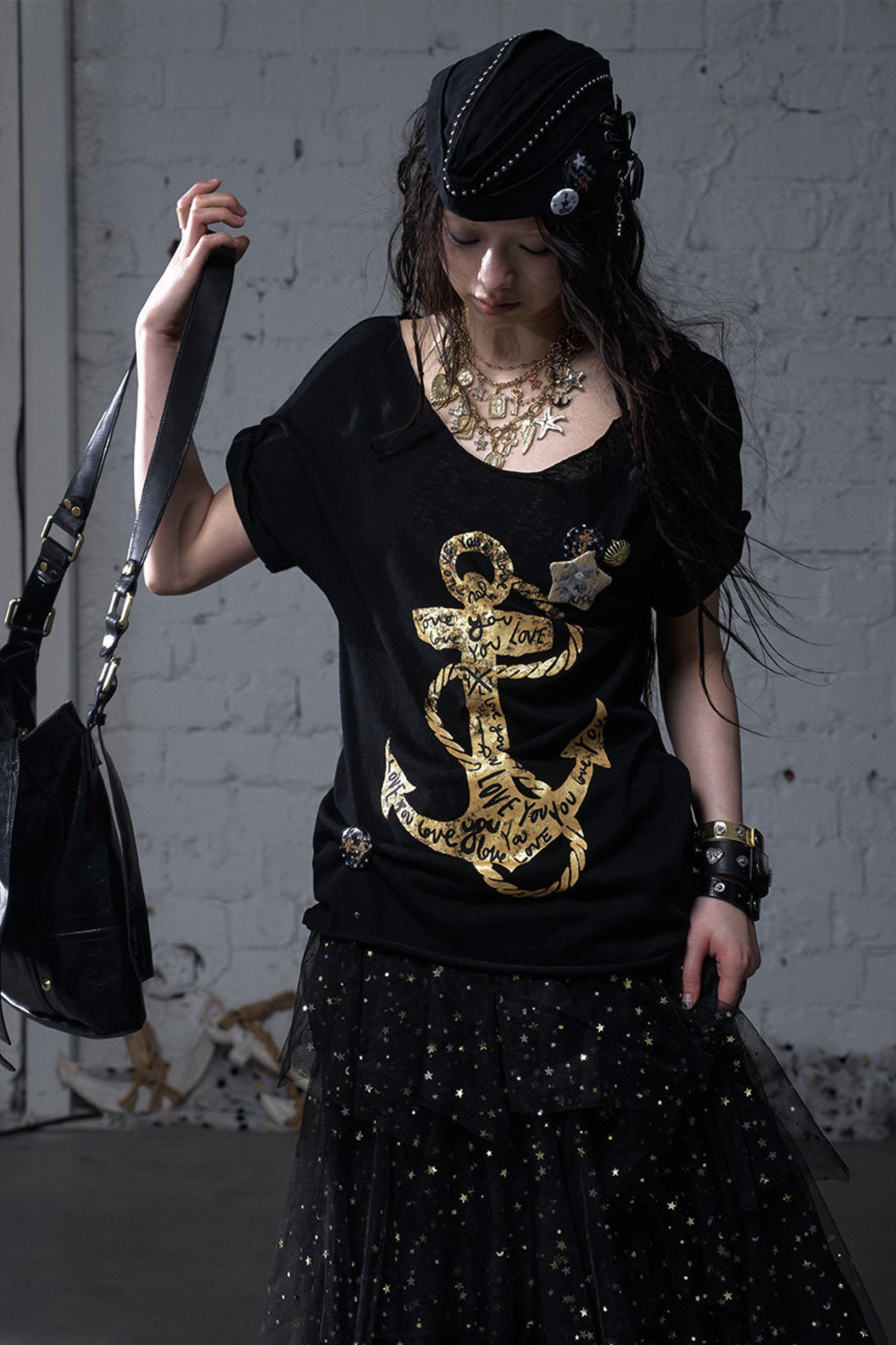 Y2k Tight Print Top
