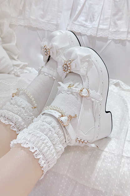 Sweet Girly Lace-up Shoes