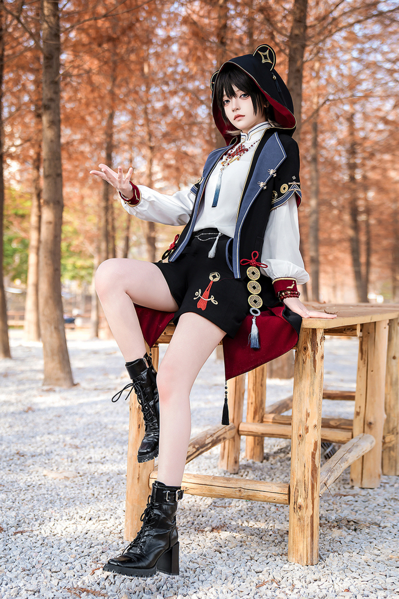 Treasure Chinese-style Element Hoodie Jacket Suit Set
