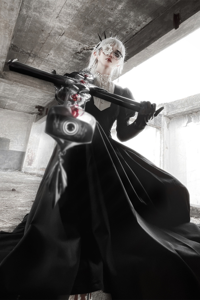 Gothic Flared Long Lolita Dress
