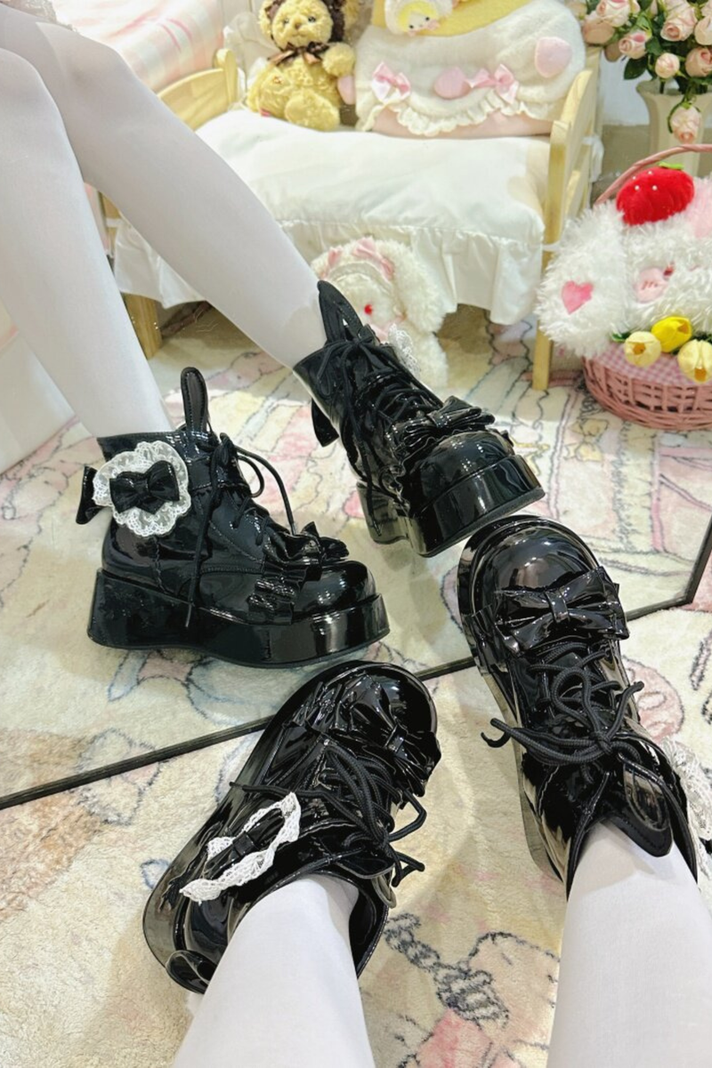 Rabbit Tail Lolita Boots