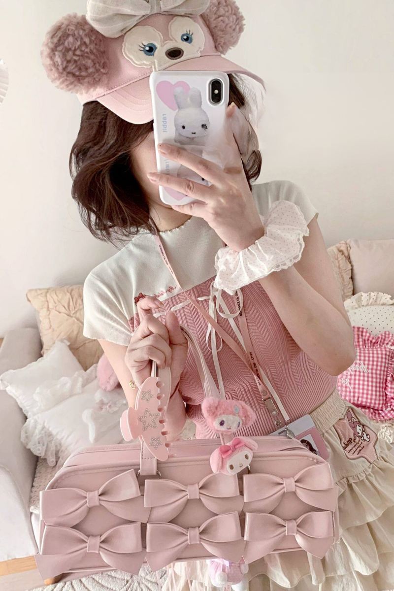 Sweet Dream Ribbon Baguette Bag