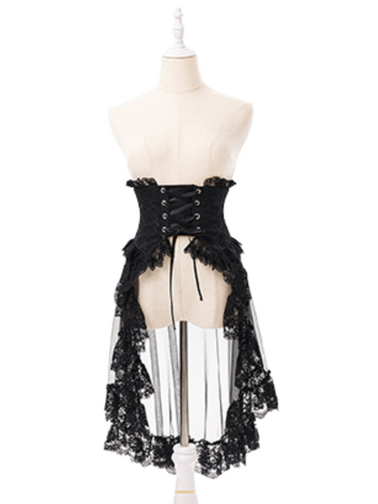 Vampire Princess Sp Dress + Corset Tulle Lace Skirt