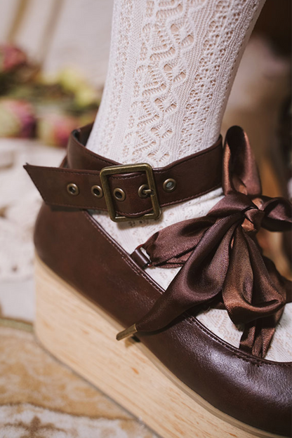 Ribbon Platform Lolita Shoes