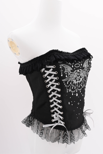 Metallic Angel Rhinestone Top