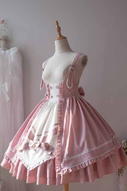 Pure Sweet Lolita Jumper Skirt + Hat + Headband