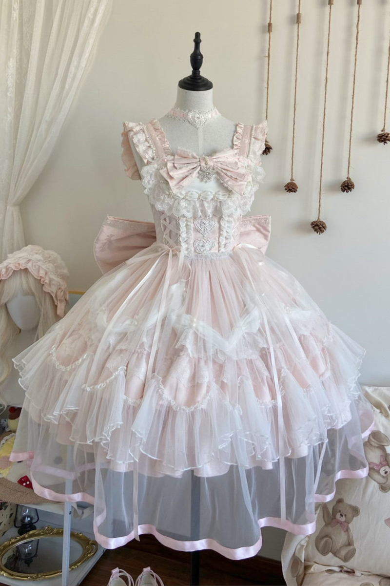 Sweet Ruffle Tiered Lolita Dress