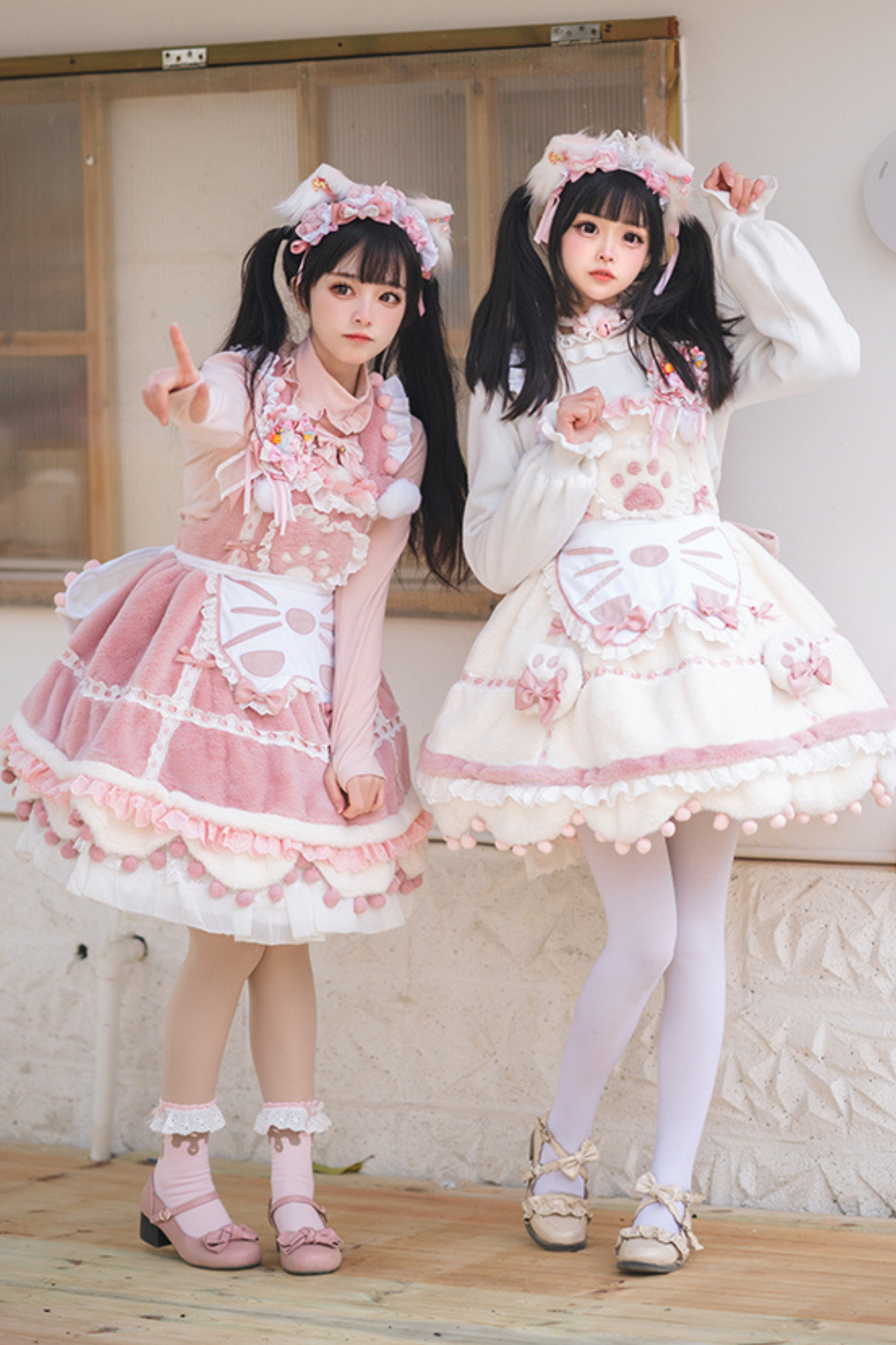 Sweet Girly Cat Lolita Set