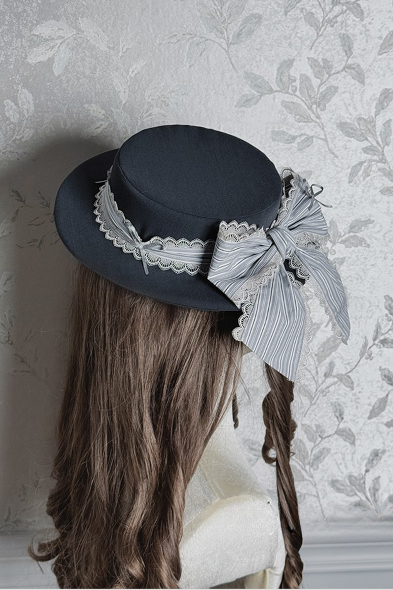 [pre-order Deadline: March 28] Victoria Duke Classic Ribbon Hat + Accessories