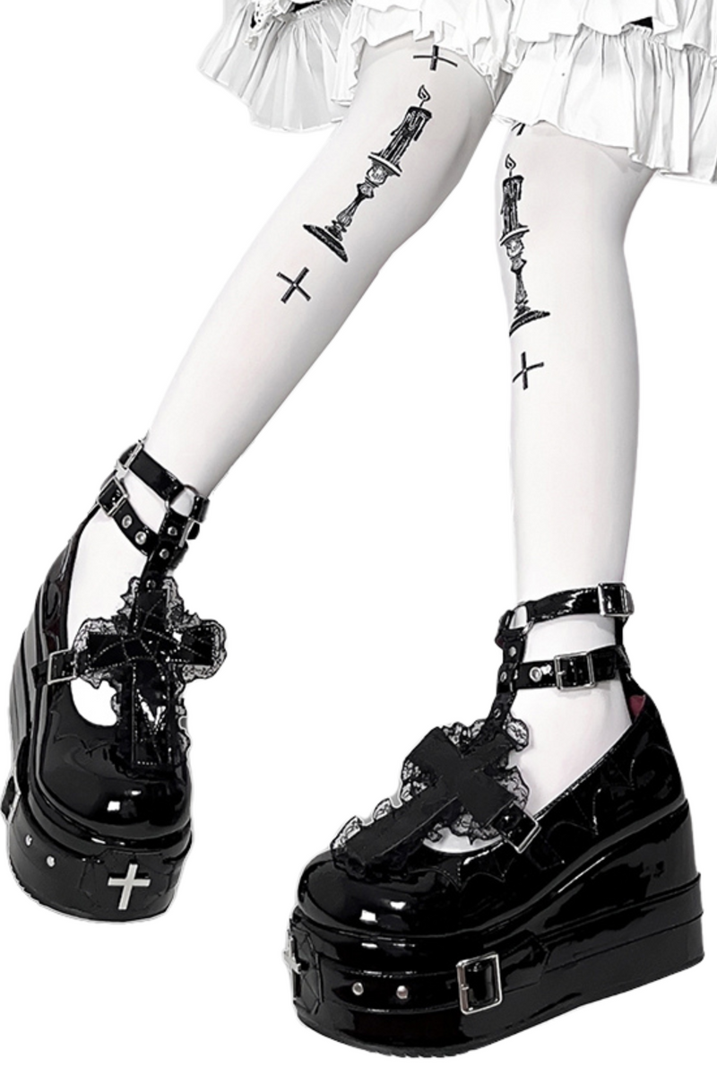 Gothic Cross Lolita Shoes